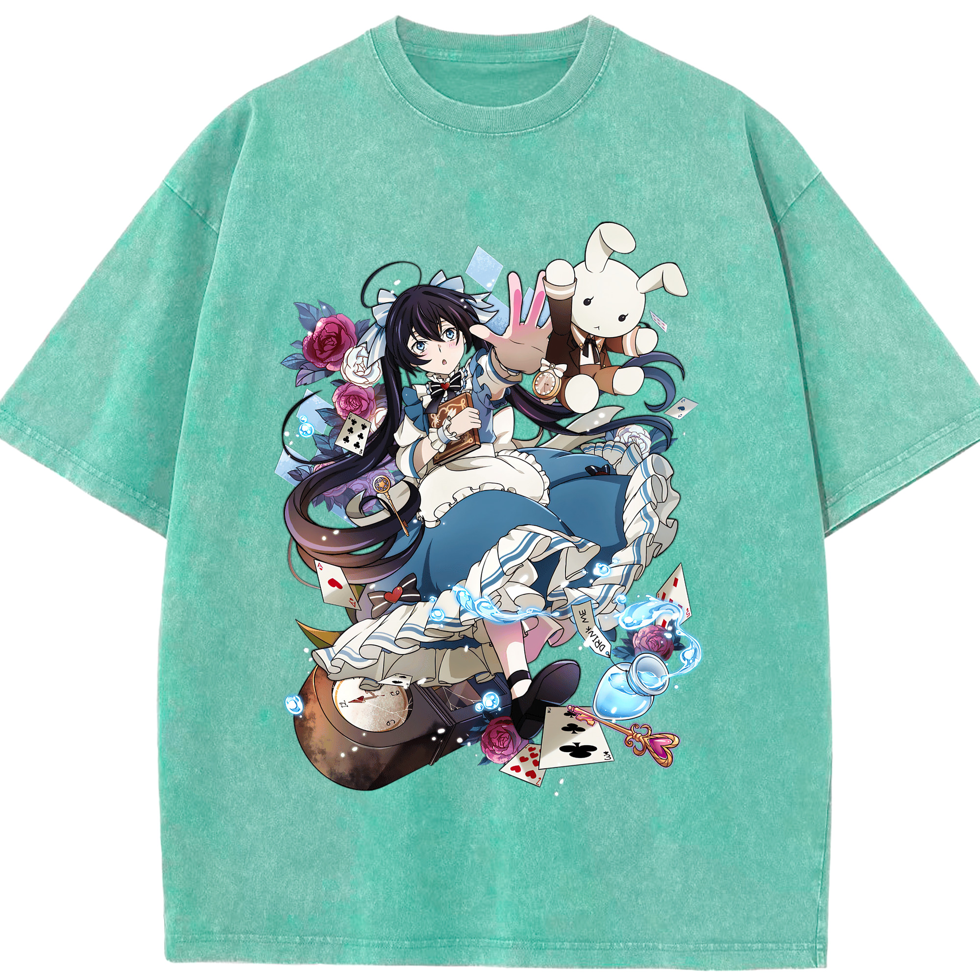（画像用） 文豪ストレイドッグス Bungo Stray Dogs 綿100% ヴィンテージ風 半袖Tシャツ（フロントプリント）